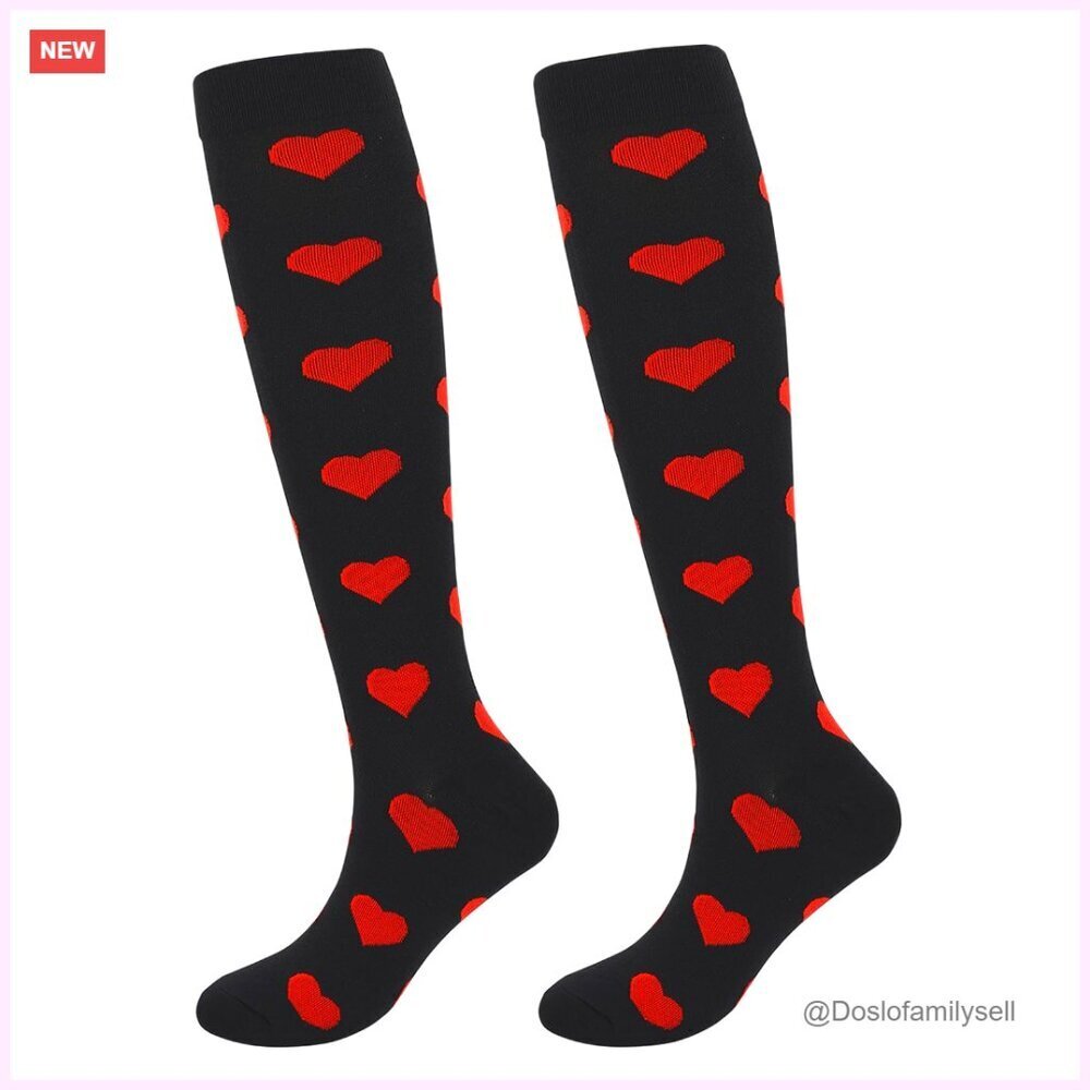 Compression Knee High Socks Running Sports Travel Support Mild Squeeze